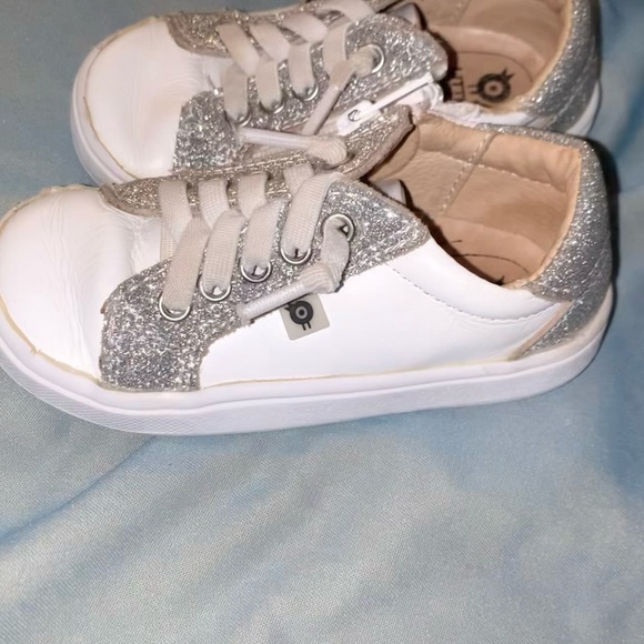 Old Soles Boutique GG brand girls GLITTER tennis shoes sneakers size 22 us 6 - Picture 4 of 15